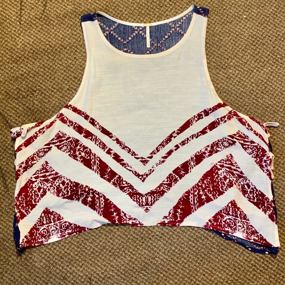 Free People Hankerchief Touch of Love Tank Top